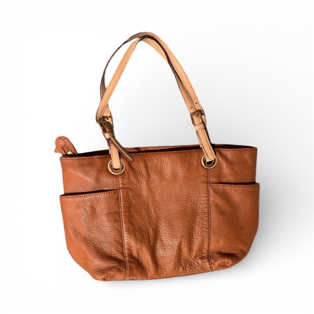 MICHAEL Michael Kors Tan Leather Shoulder Tote Bag